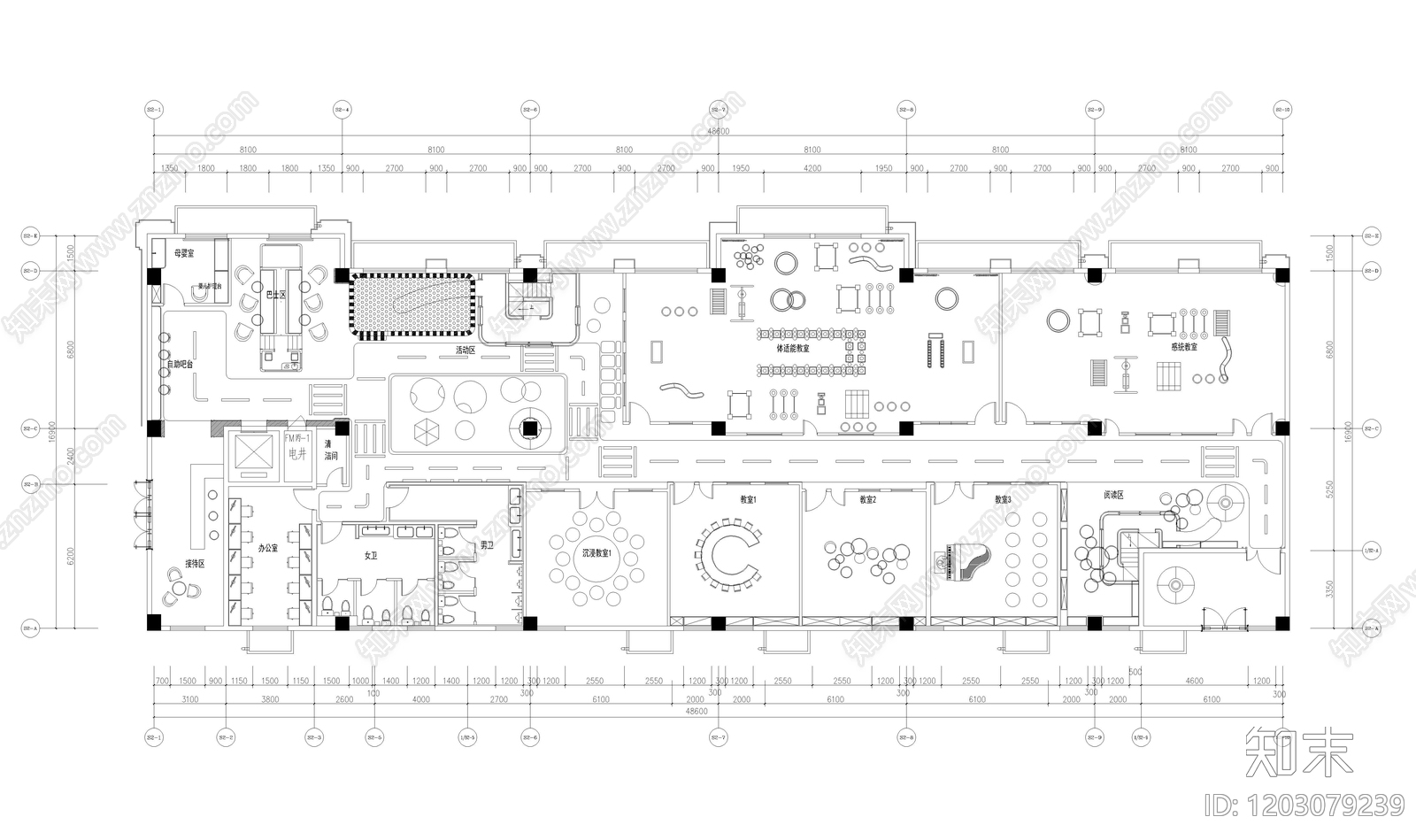 现代儿童乐园施工图下载【ID:1203079239】