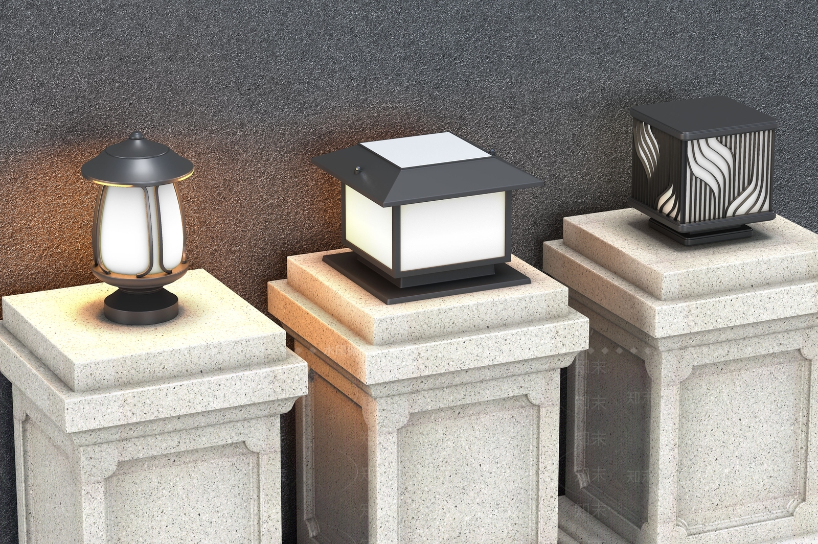 中式现代落地灯SU模型下载【ID:1203081323】