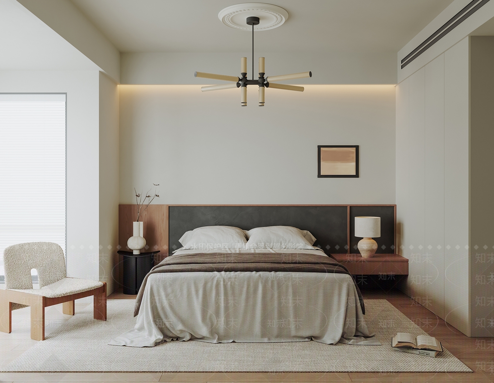 中古法式家居卧室3D模型下载【ID:1203081728】