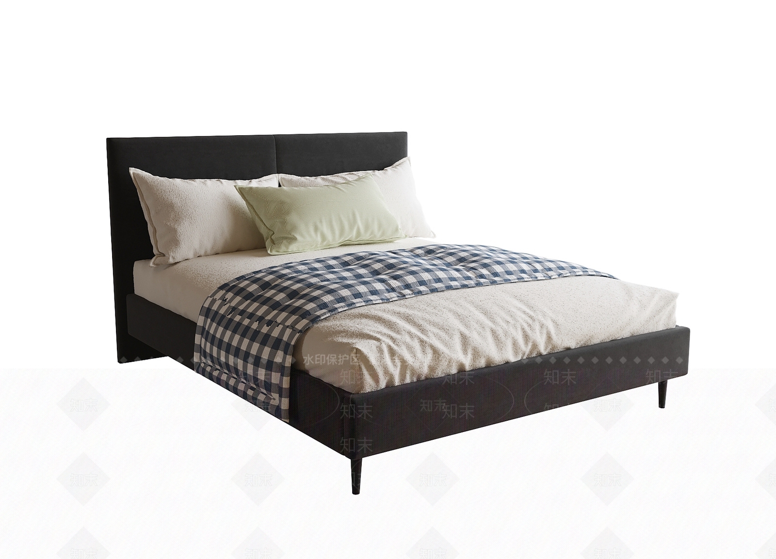 现代儿童床3D模型下载【ID:1203082145】