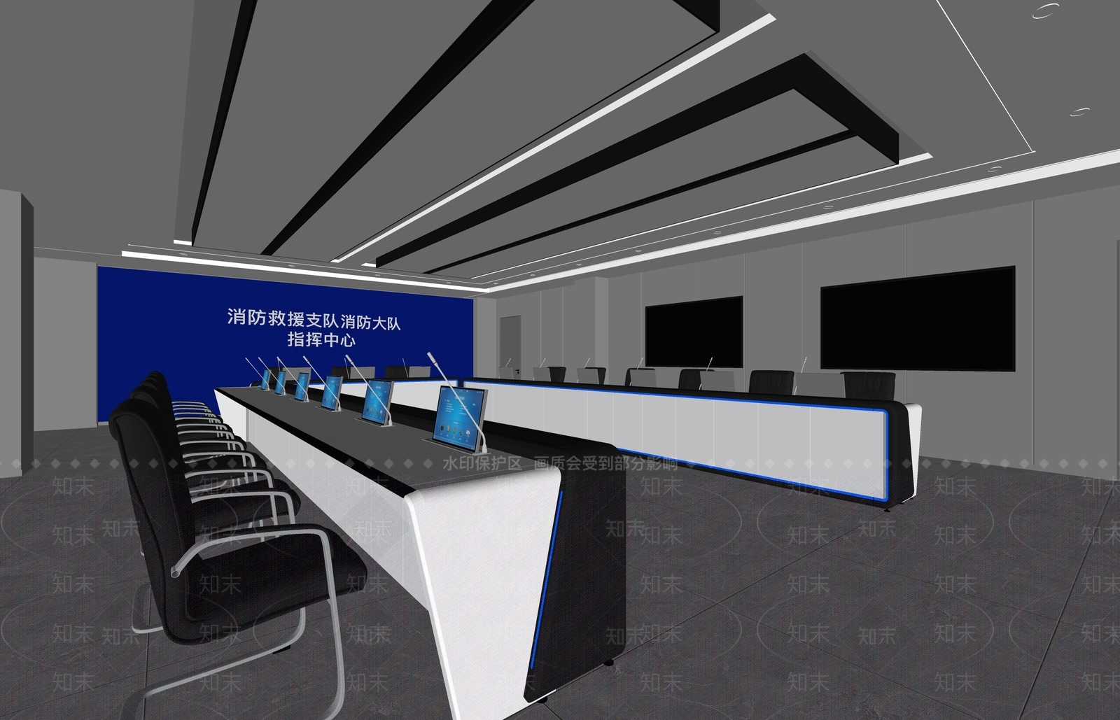 现代简约其他办公区域SU模型下载【ID:1203082330】