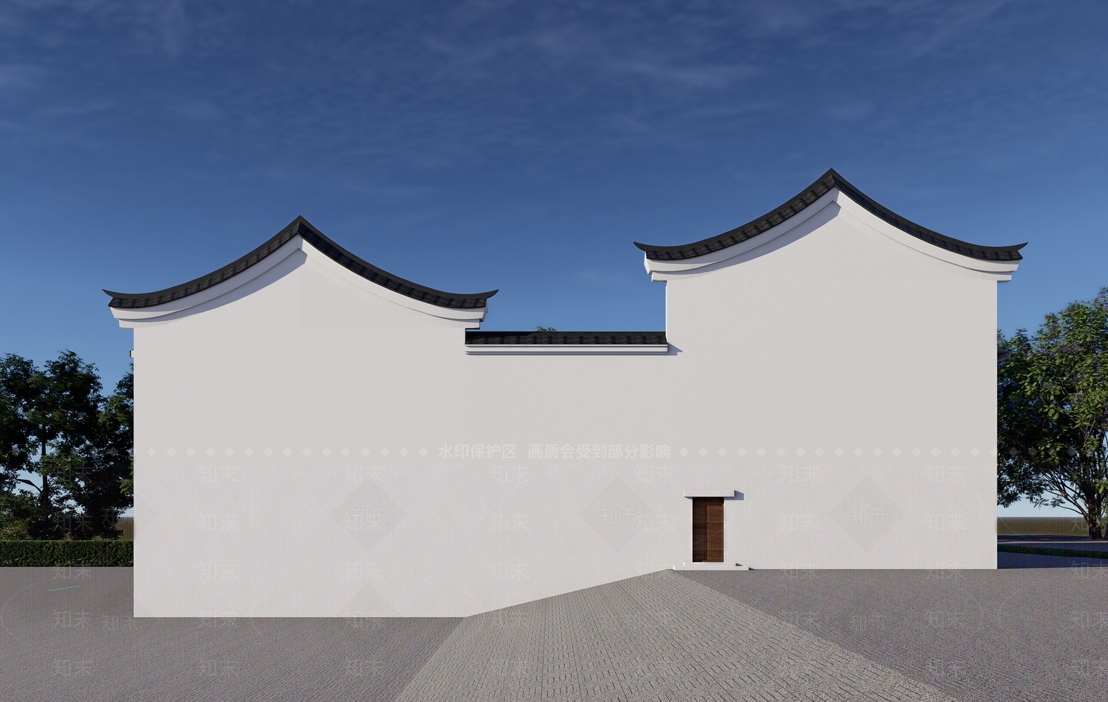 复古乡村民房SU模型下载【ID:1203084407】