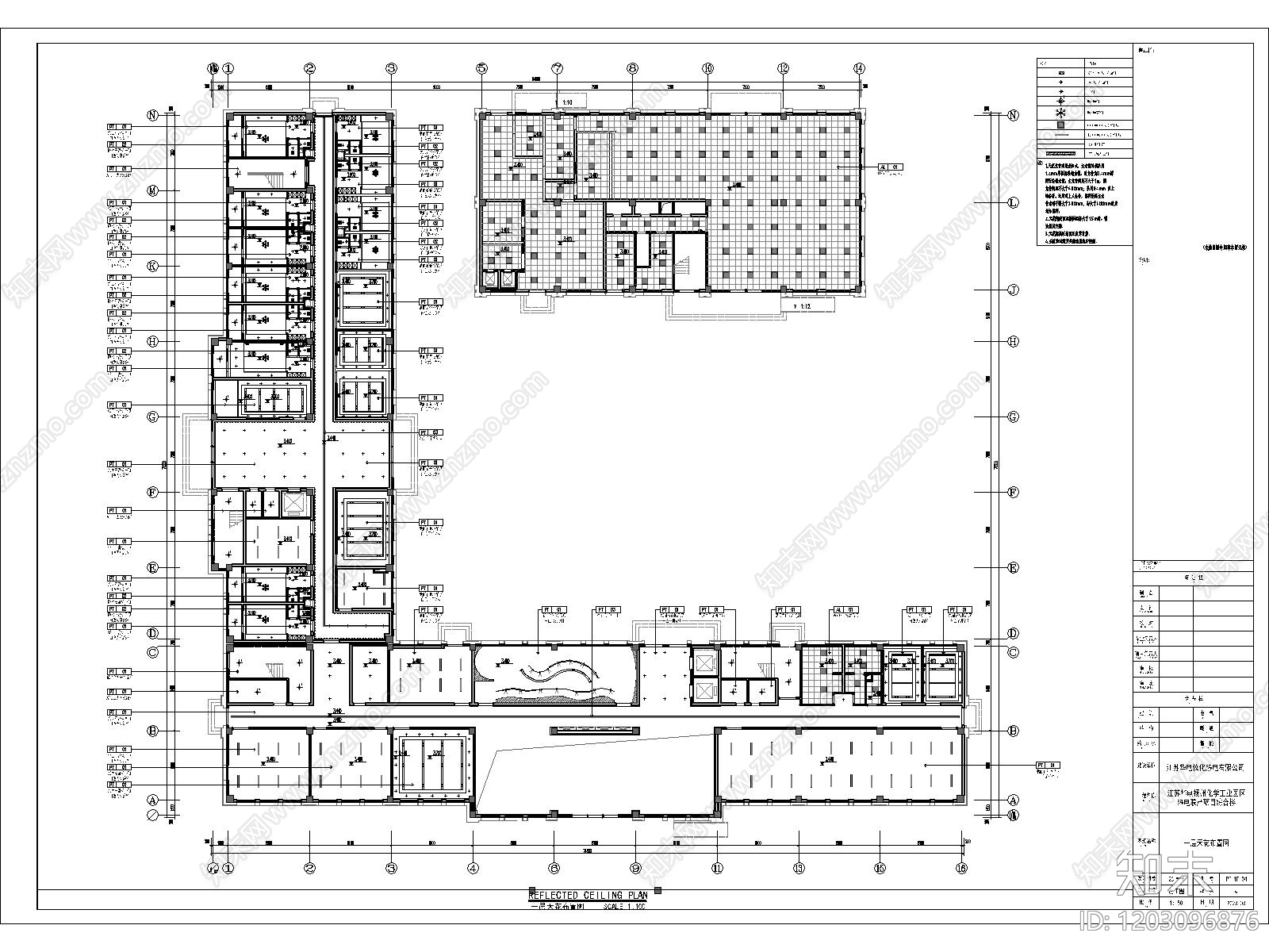 办公大堂cad施工图下载【ID:1203096876】