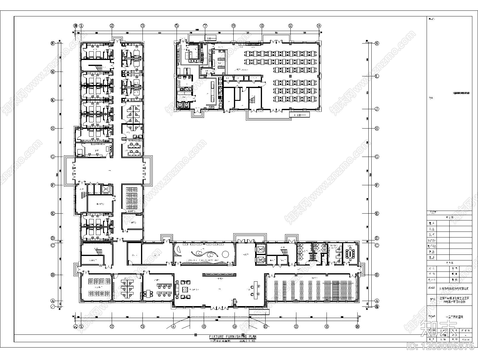 办公大堂cad施工图下载【ID:1203096876】