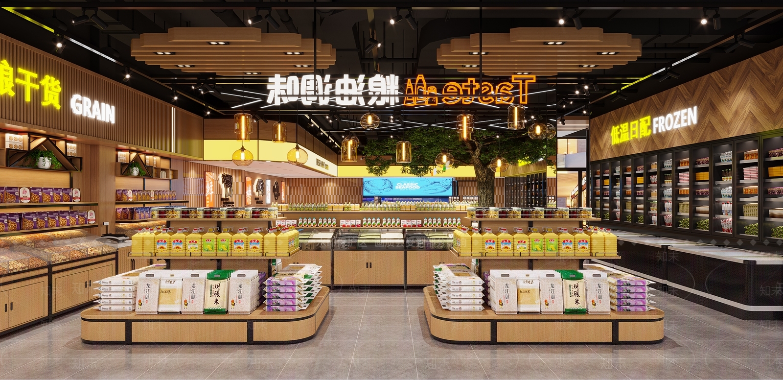 现代超市3D模型下载【ID:1203103877】