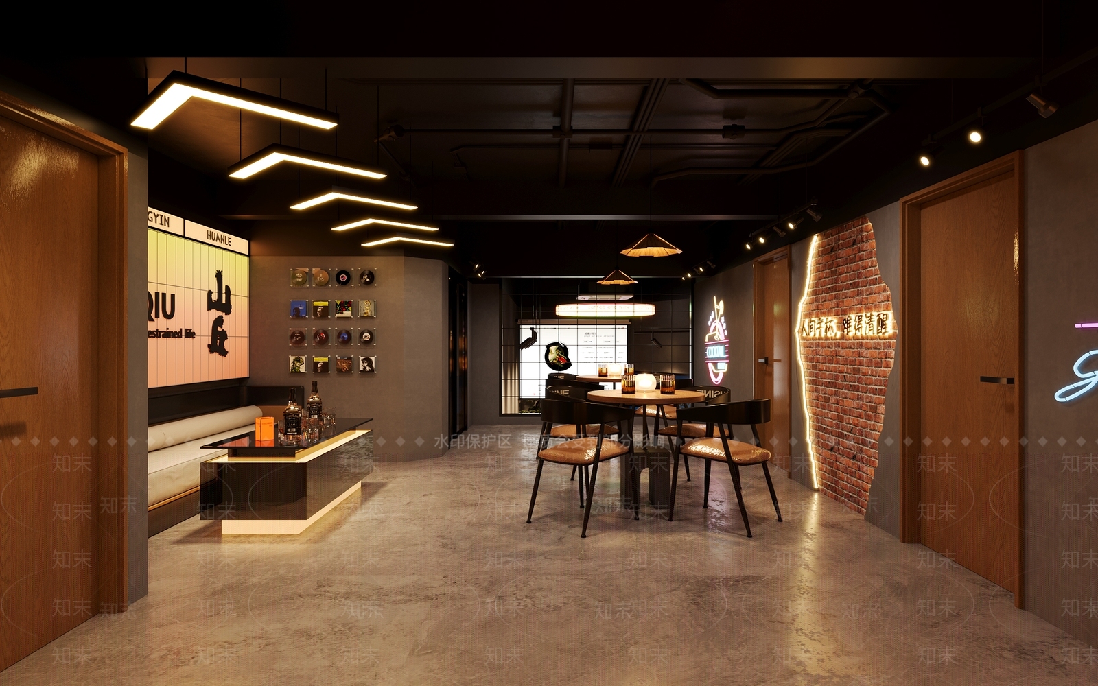 工业现代酒吧3D模型下载【ID:1203105298】