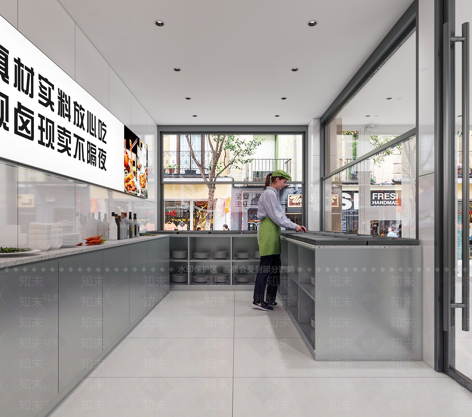 现代其他餐饮空间3D模型下载【ID:1203105414】