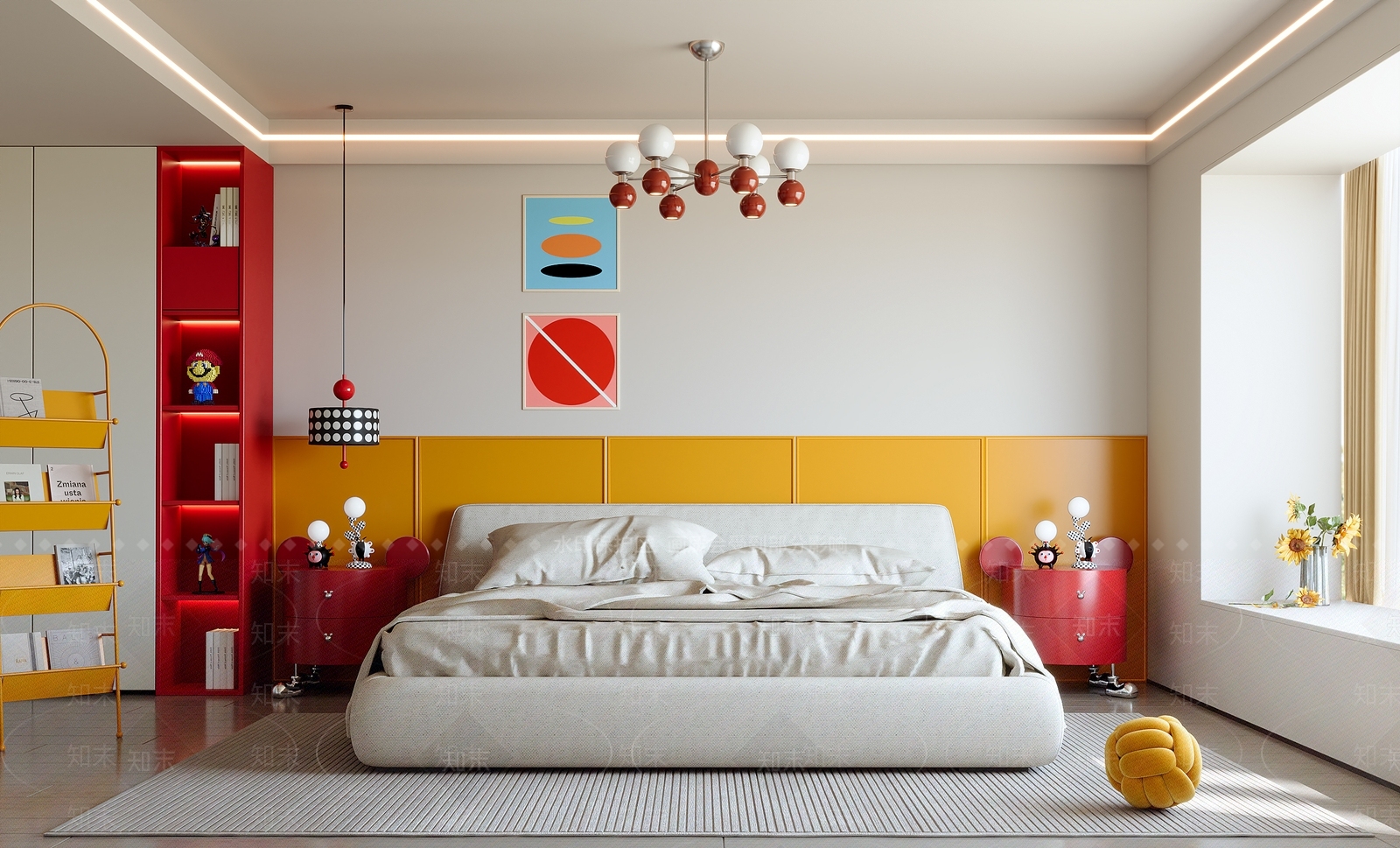 现代家居卧室SU模型下载【ID:1203106069】