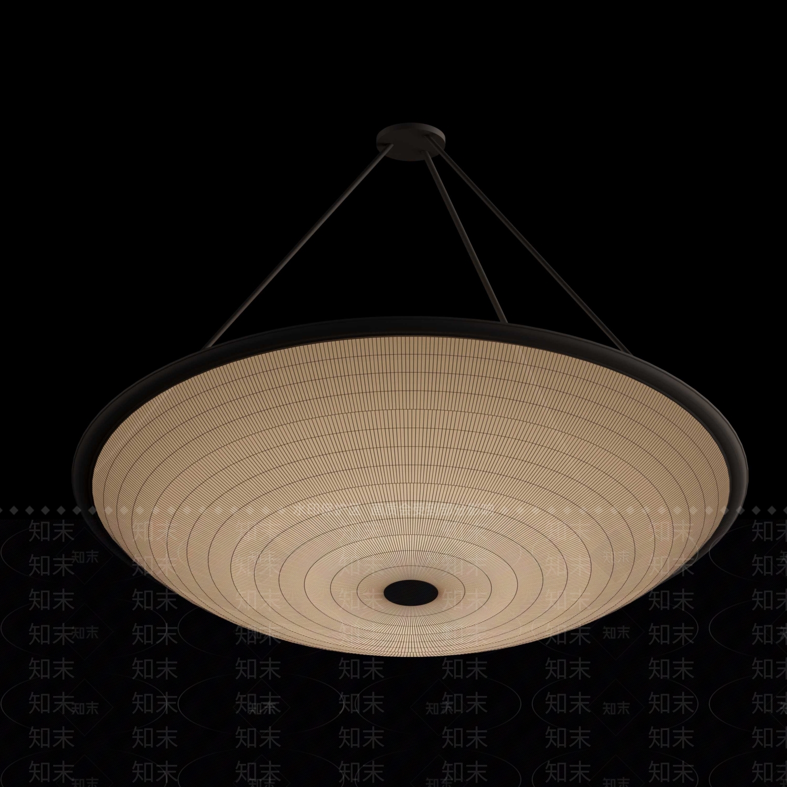 现代美式客厅吊灯3D模型下载【ID:1203106501】