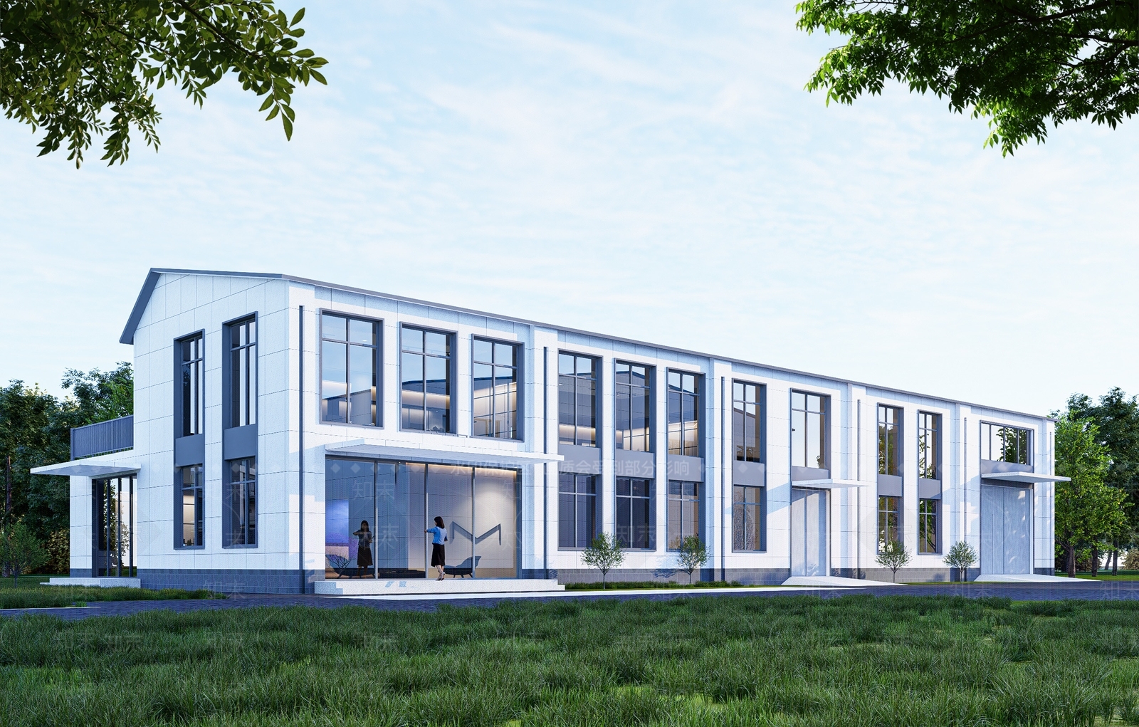 现代小公建SU模型下载【ID:1203109458】