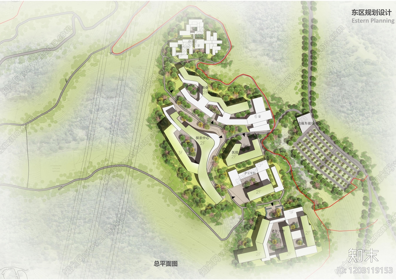 现代新中式养老院建筑下载【ID:1203119153】