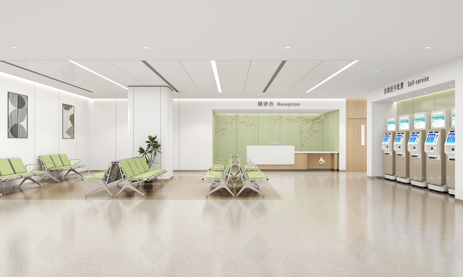 现代医院SU模型下载【ID:1203125511】