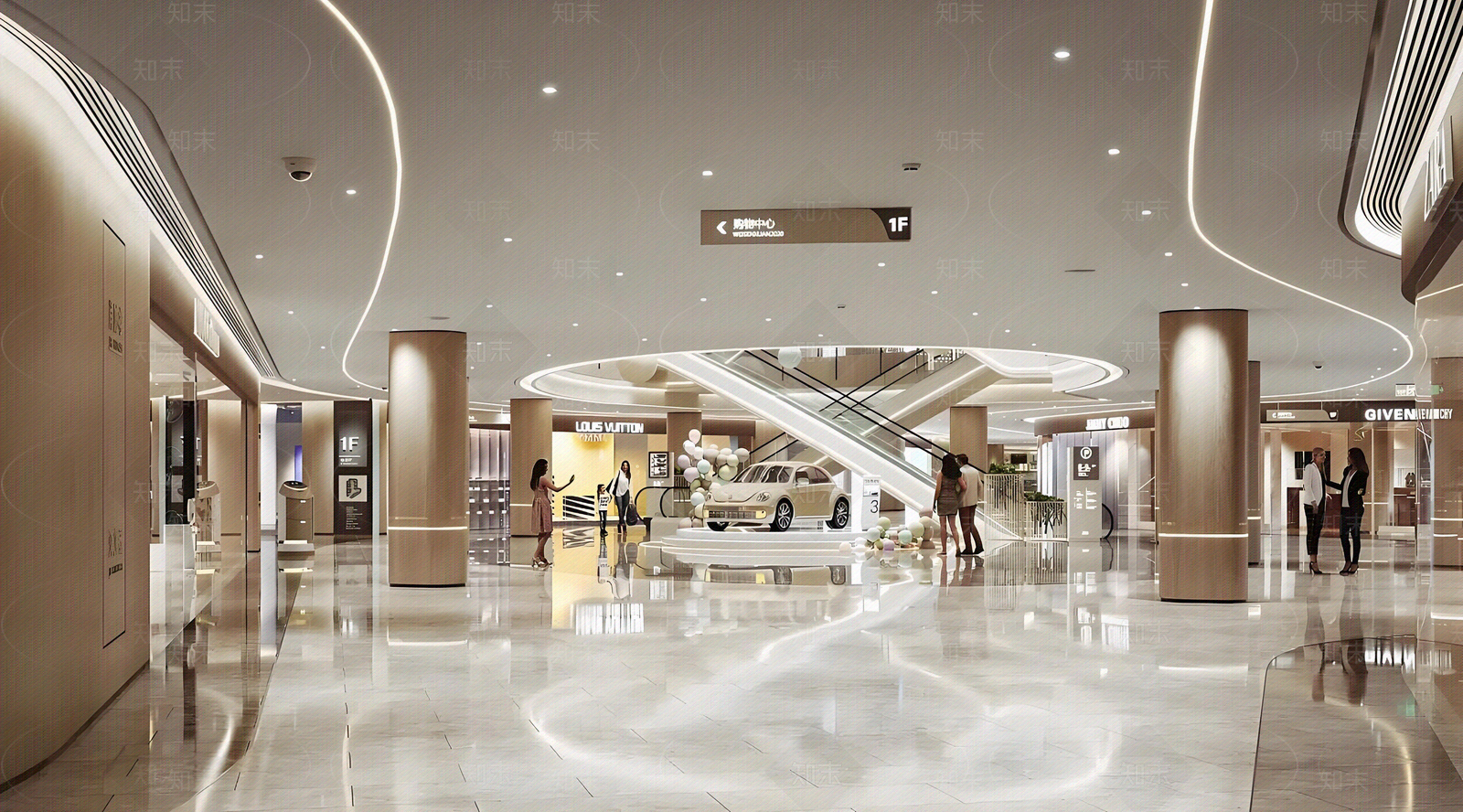 现代商场贴图下载【ID:1203125475】