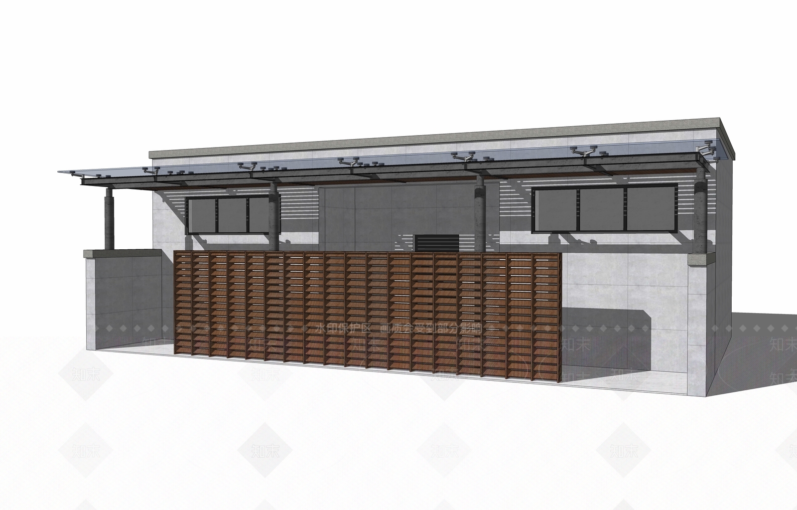 现代小公建SU模型下载【ID:1203126707】
