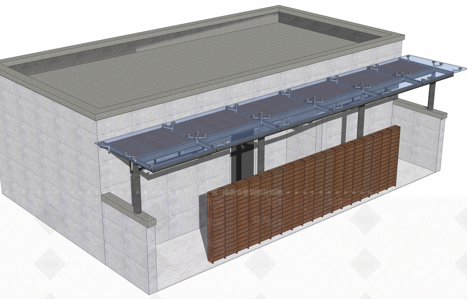 现代小公建SU模型下载【ID:1203126707】