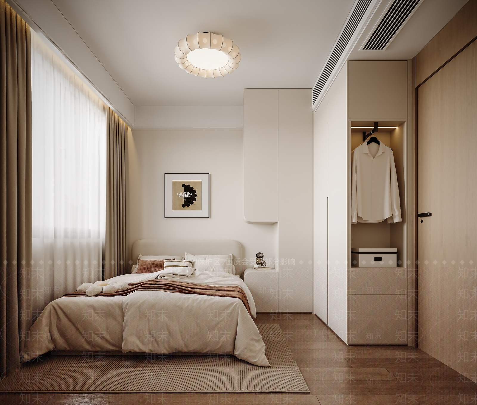 中古简约家居卧室3D模型下载【ID:1203127219】