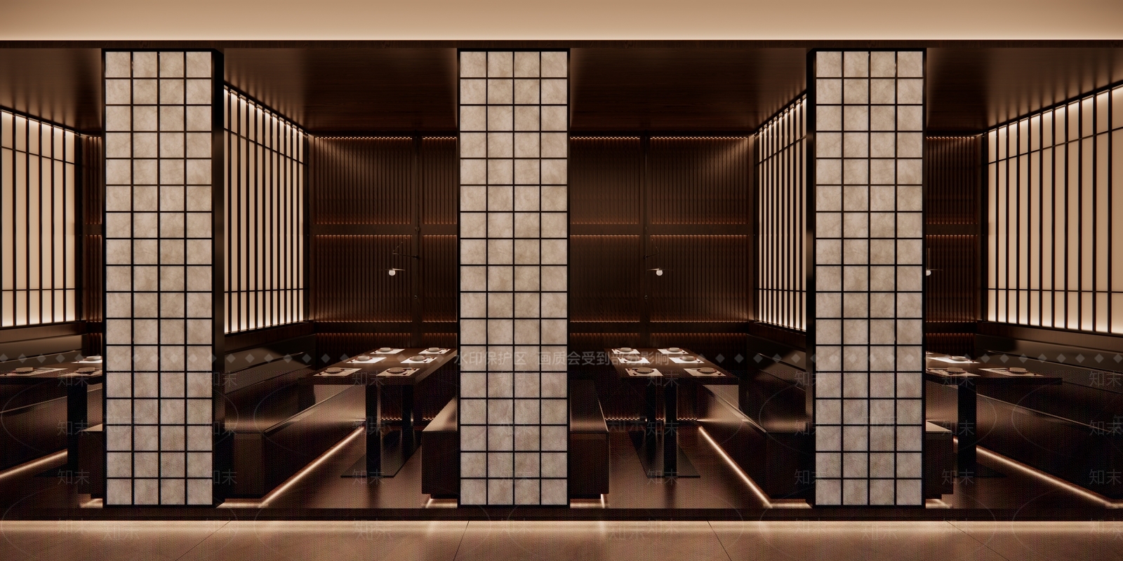 日式日料店SU模型下载【ID:1203128866】