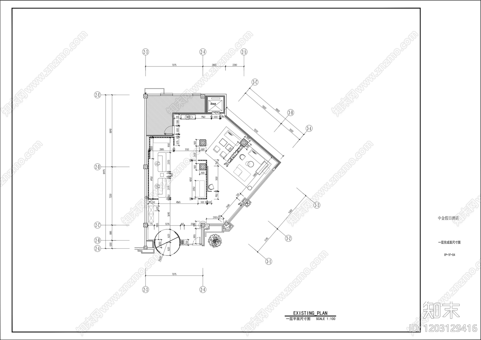 酒店施工图下载【ID:1203129416】