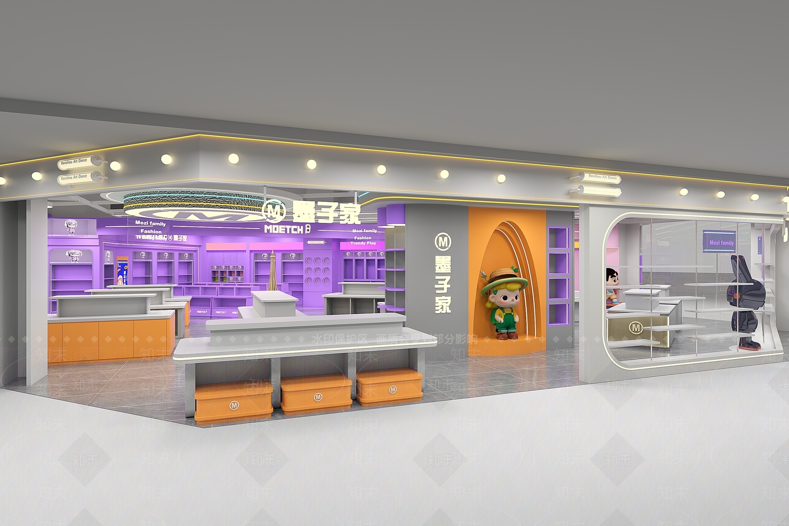 现代简约玩具礼品店3D模型下载【ID:1203140007】