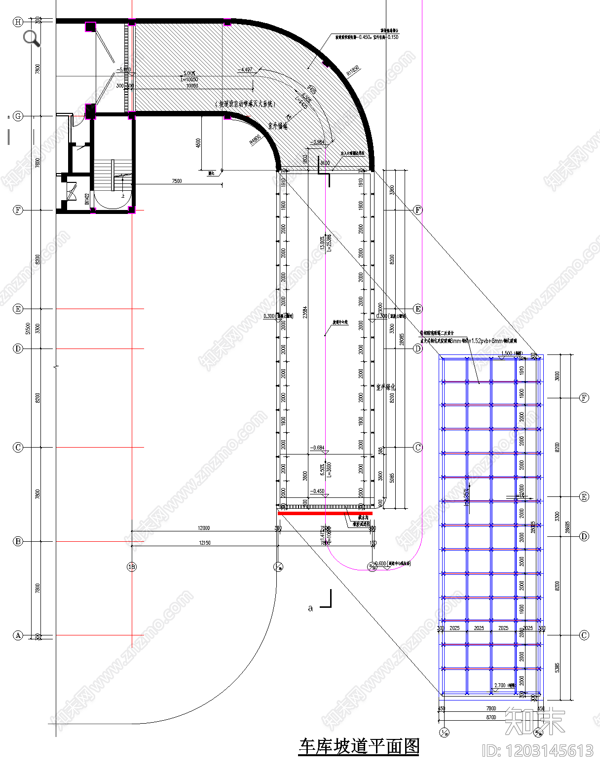 现代停车楼施工图下载【ID:1203145613】