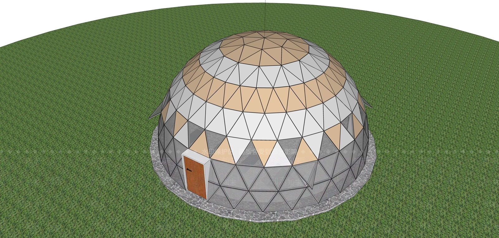 现代简约风格建筑SU模型下载【ID:1203147533】