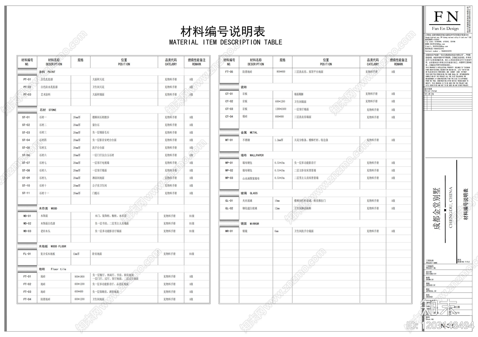 新中式轻奢设计说明cad施工图下载【ID:1203148494】