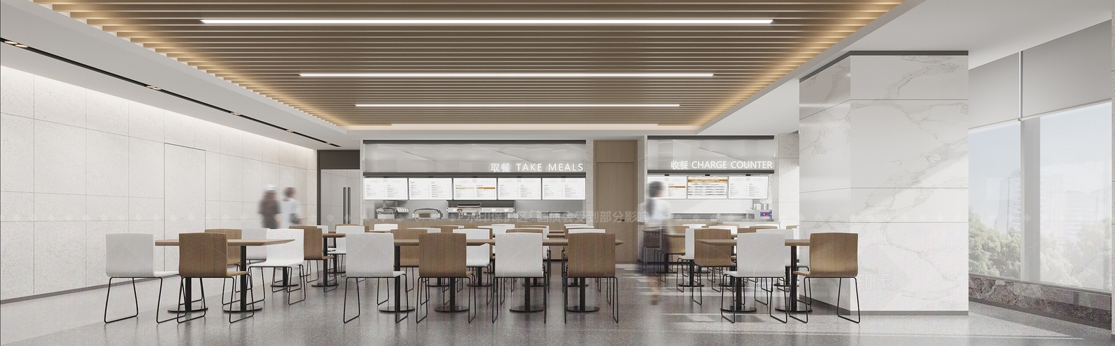 现代食堂3D模型下载【ID:1203150354】