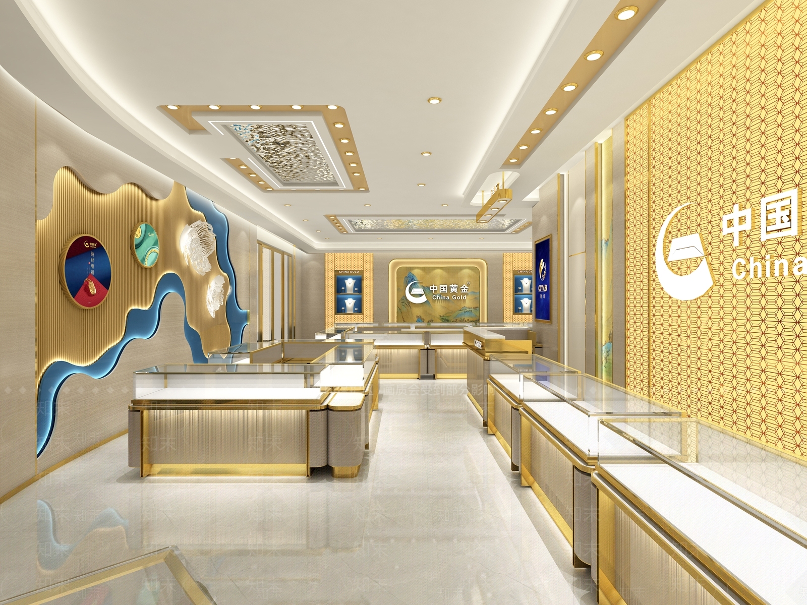 新中式珠宝店3D模型下载【ID:1203149801】