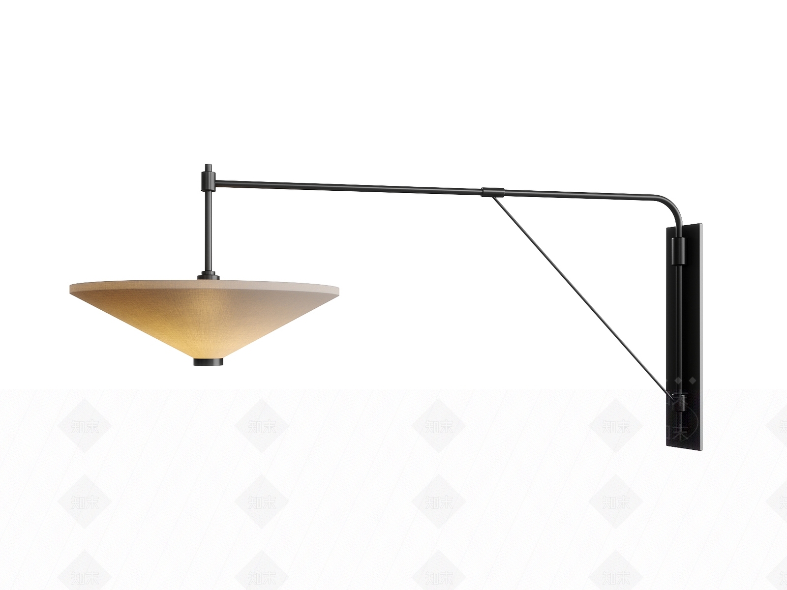 中古侘寂壁灯SU模型下载【ID:1203152835】