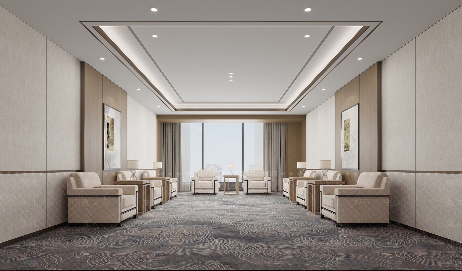 现代接待室3D模型下载【ID:1203268929】