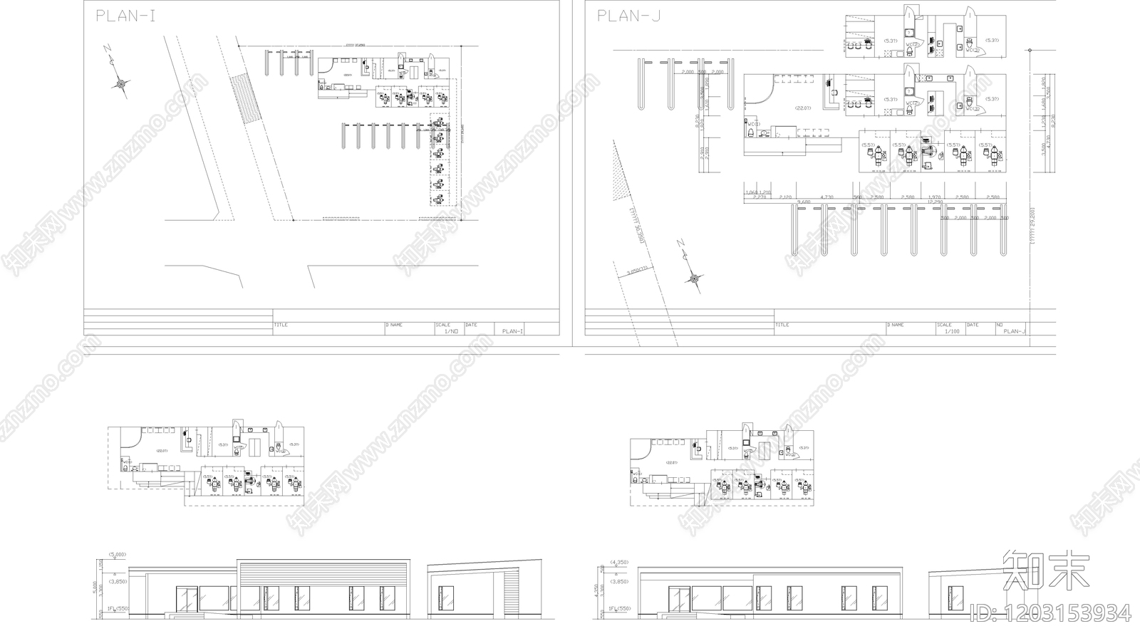现代医院建筑cad施工图下载【ID:1203153934】