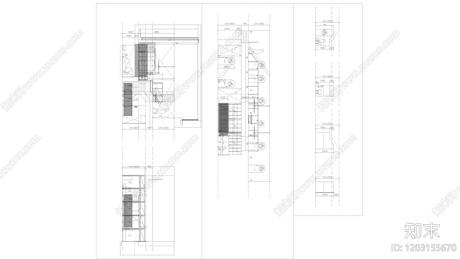 现代医院建筑cad施工图下载【ID:1203155670】