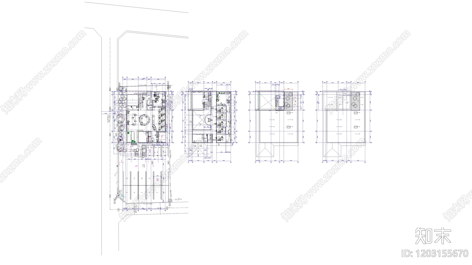 现代医院建筑cad施工图下载【ID:1203155670】
