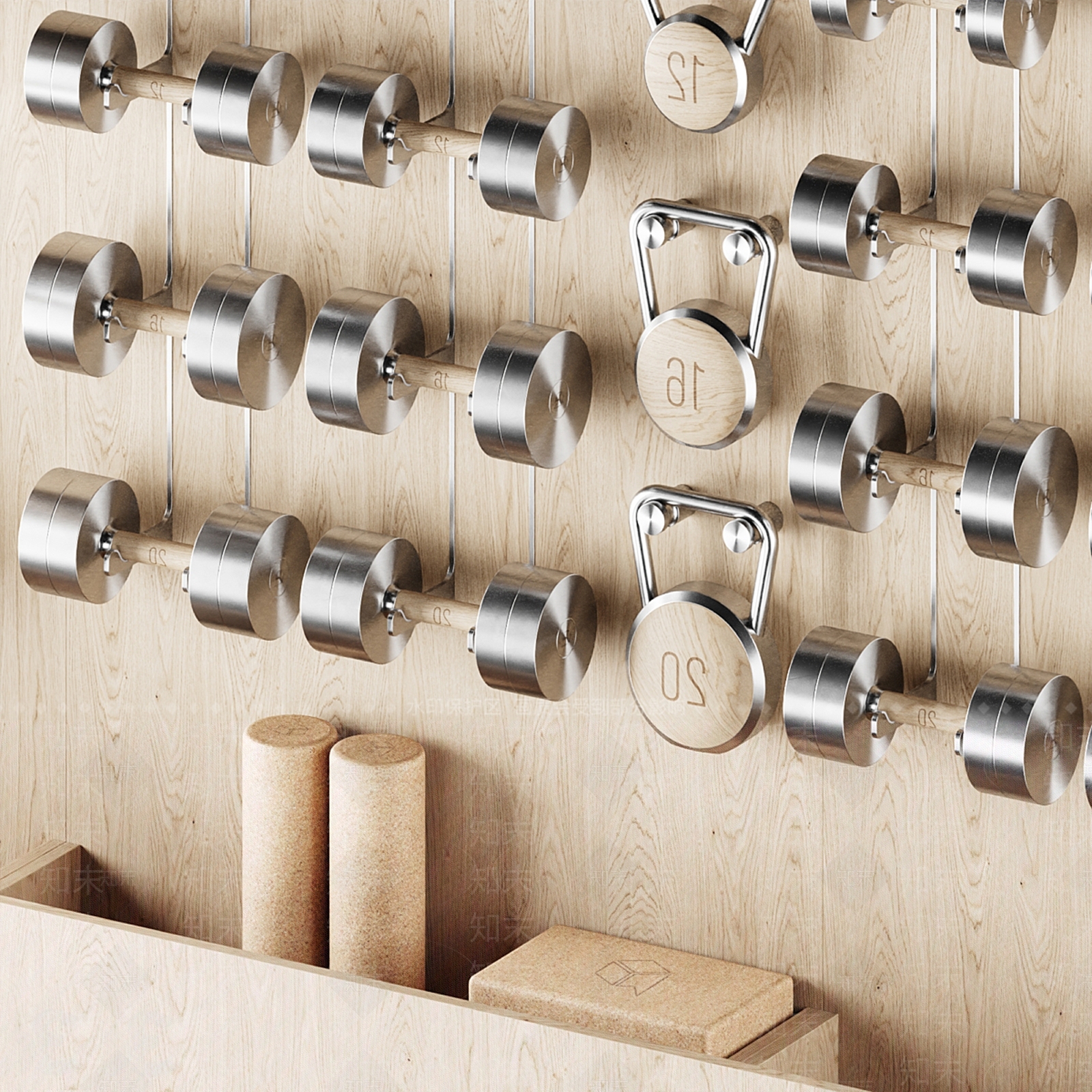 健身器材SU模型下载【ID:1203158318】