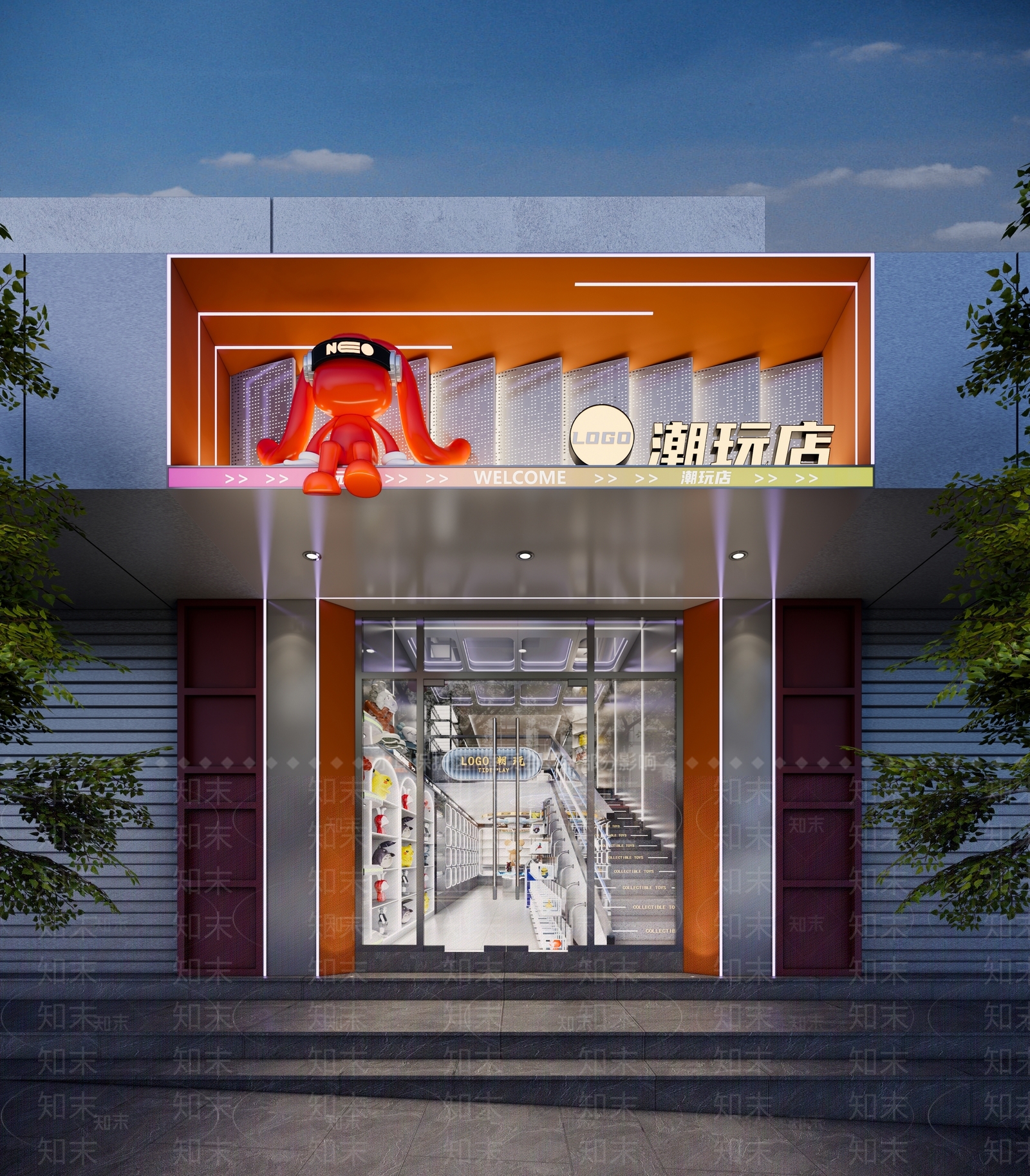 现代工业玩具礼品店SU模型下载【ID:1203158562】