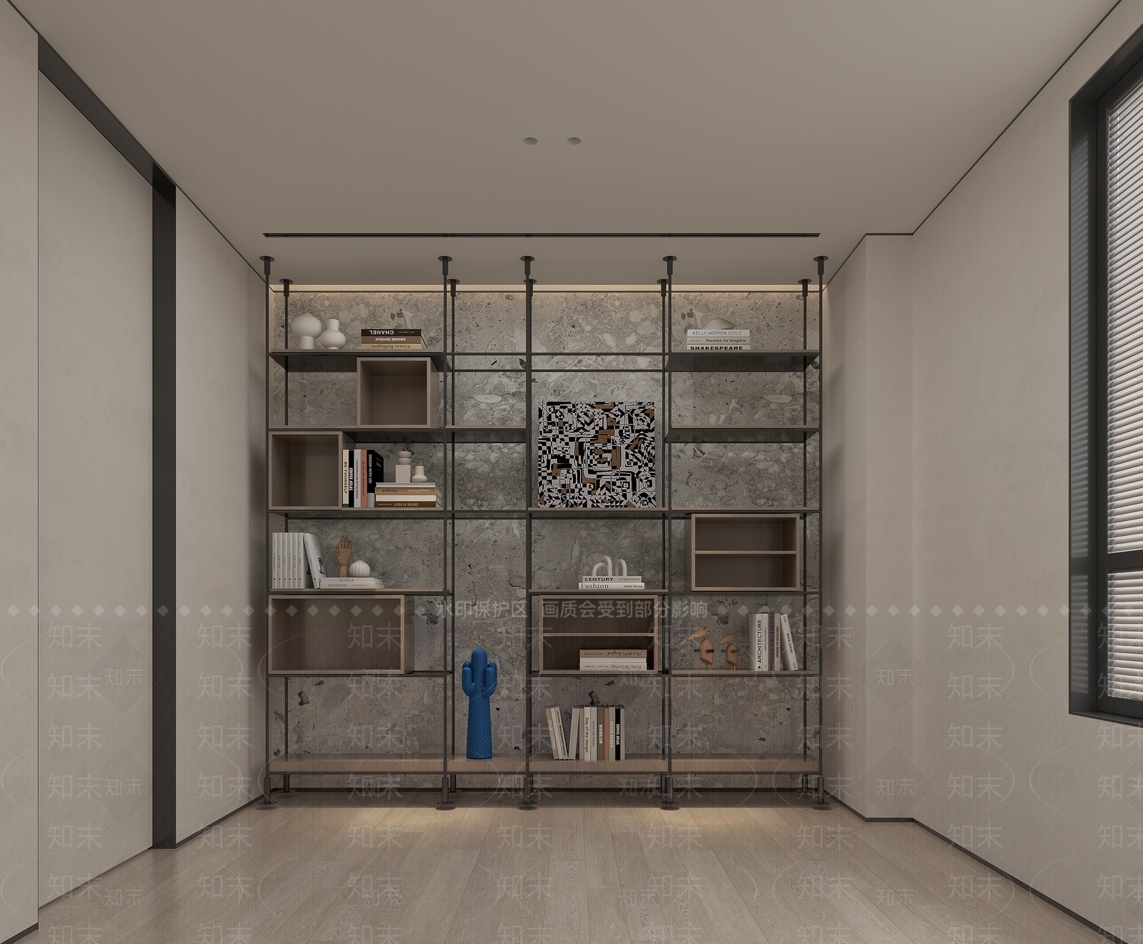 现代书房3D模型下载【ID:1203160884】