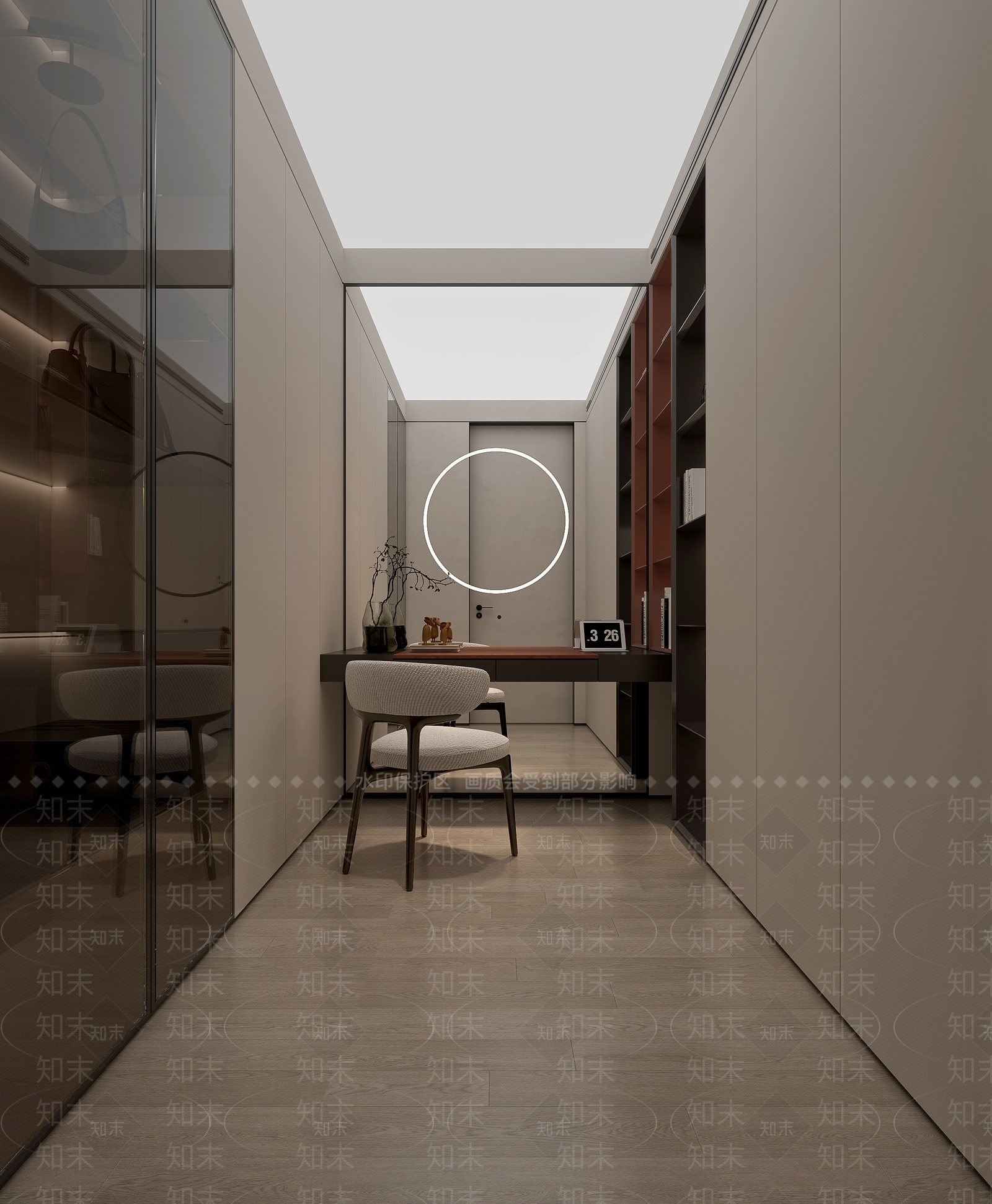 现代衣帽间3D模型下载【ID:1203160940】