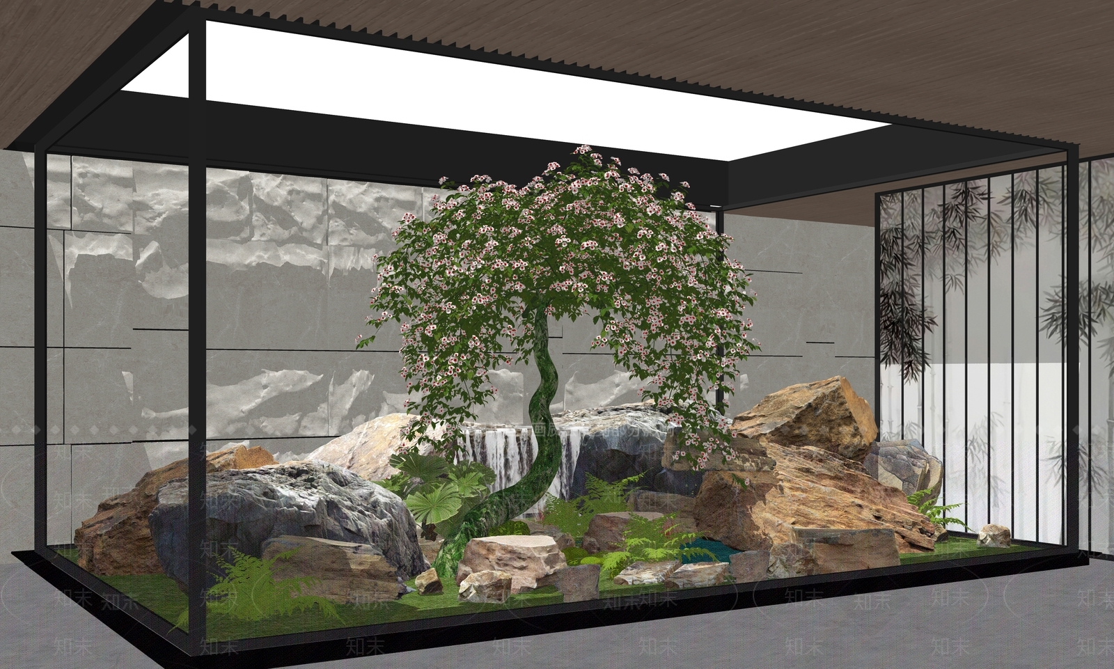 现代小区景观SU模型下载【ID:1203164898】