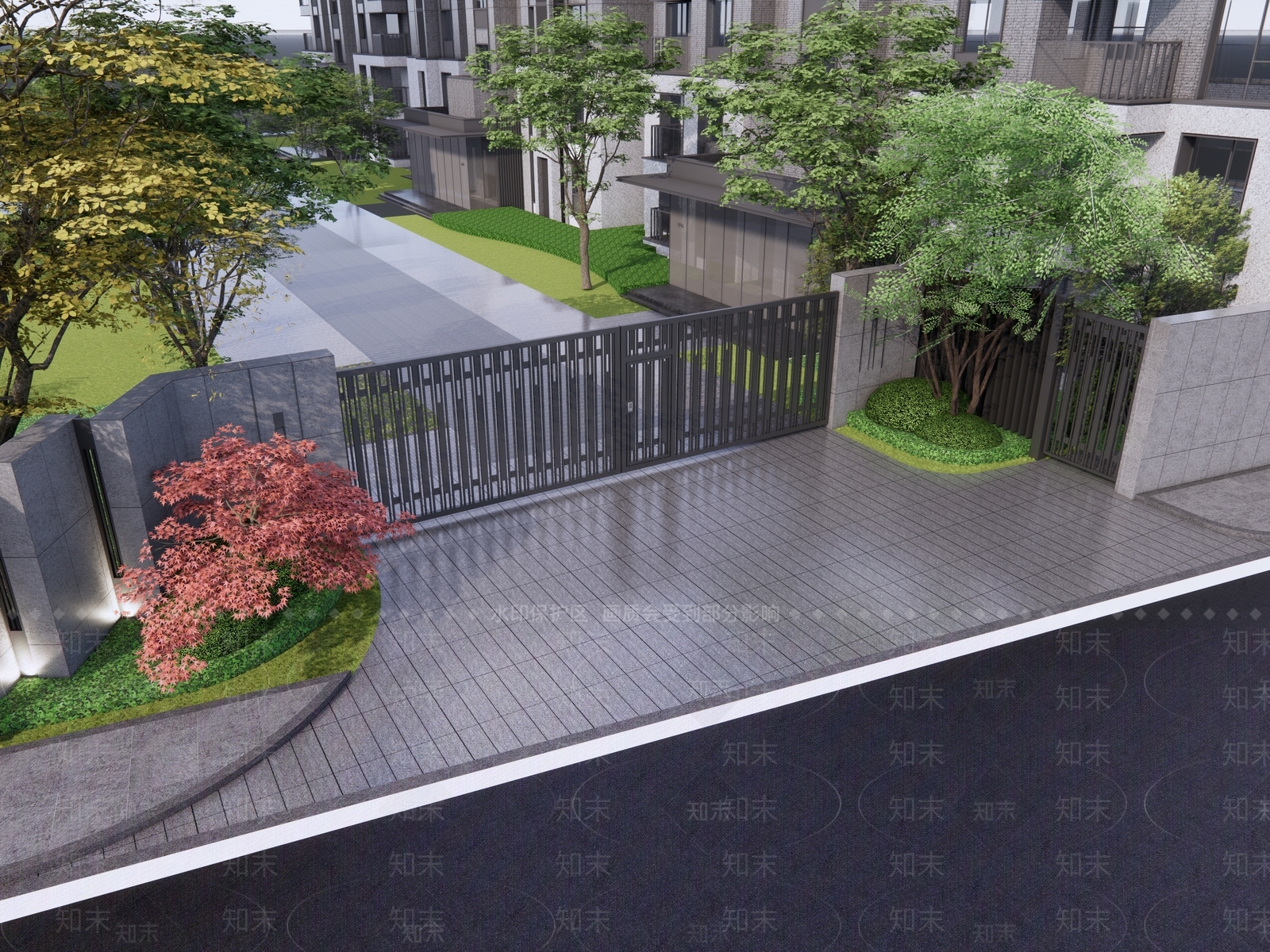 现代入口大门SU模型下载【ID:1203166152】