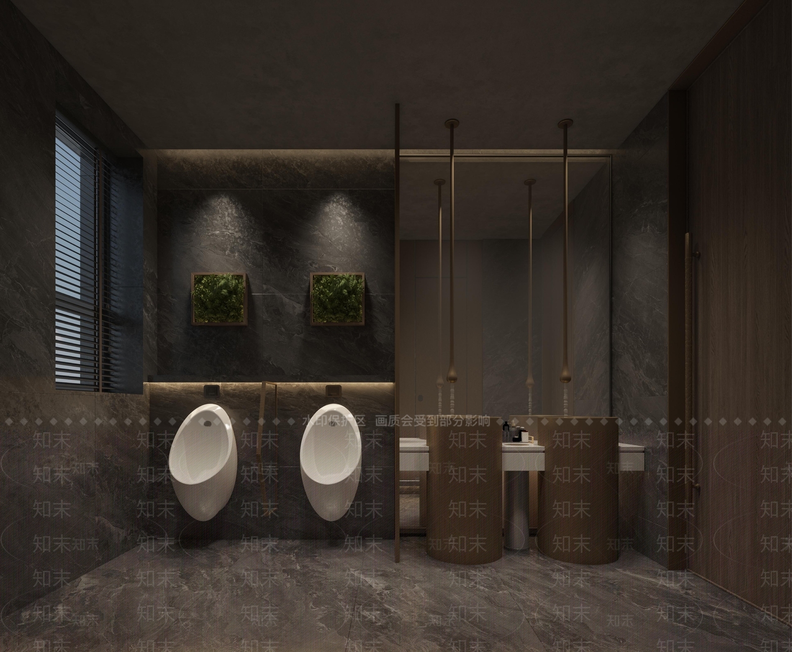 现代公共卫生间3D模型下载【ID:1203175005】