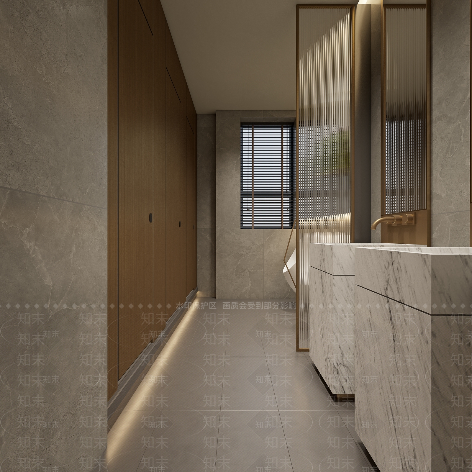 现代公共卫生间3D模型下载【ID:1203175346】