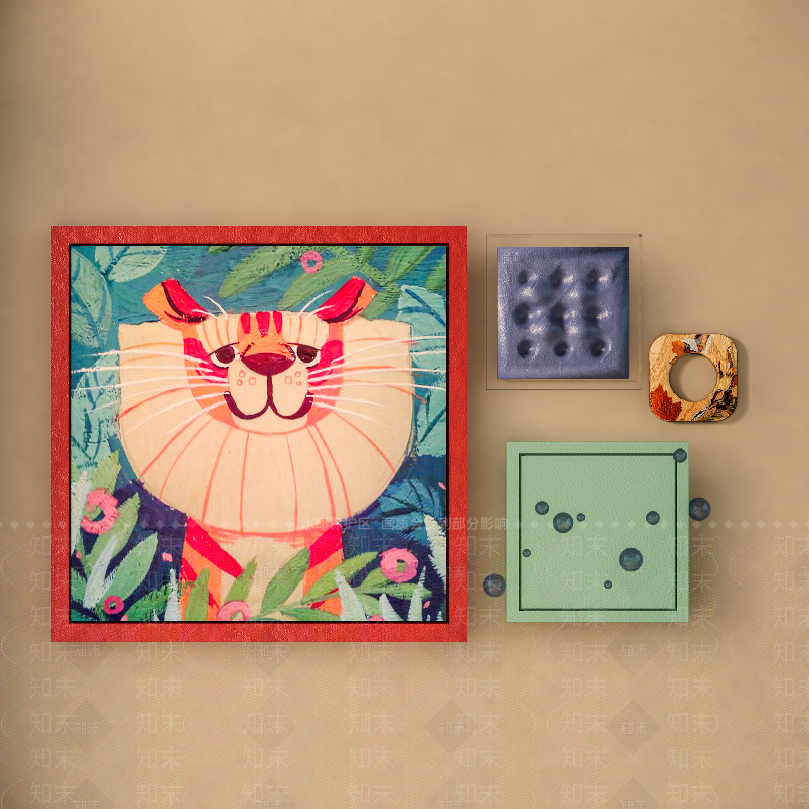 现代中古儿童挂画SU模型下载【ID:1203177573】