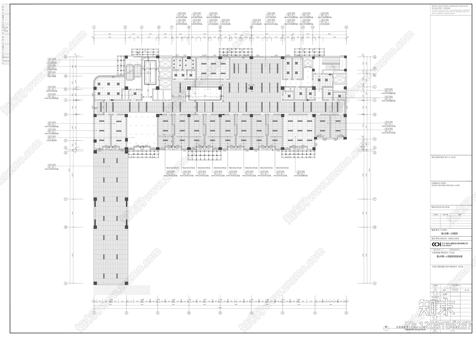 现代医院cad施工图下载【ID:1203186287】