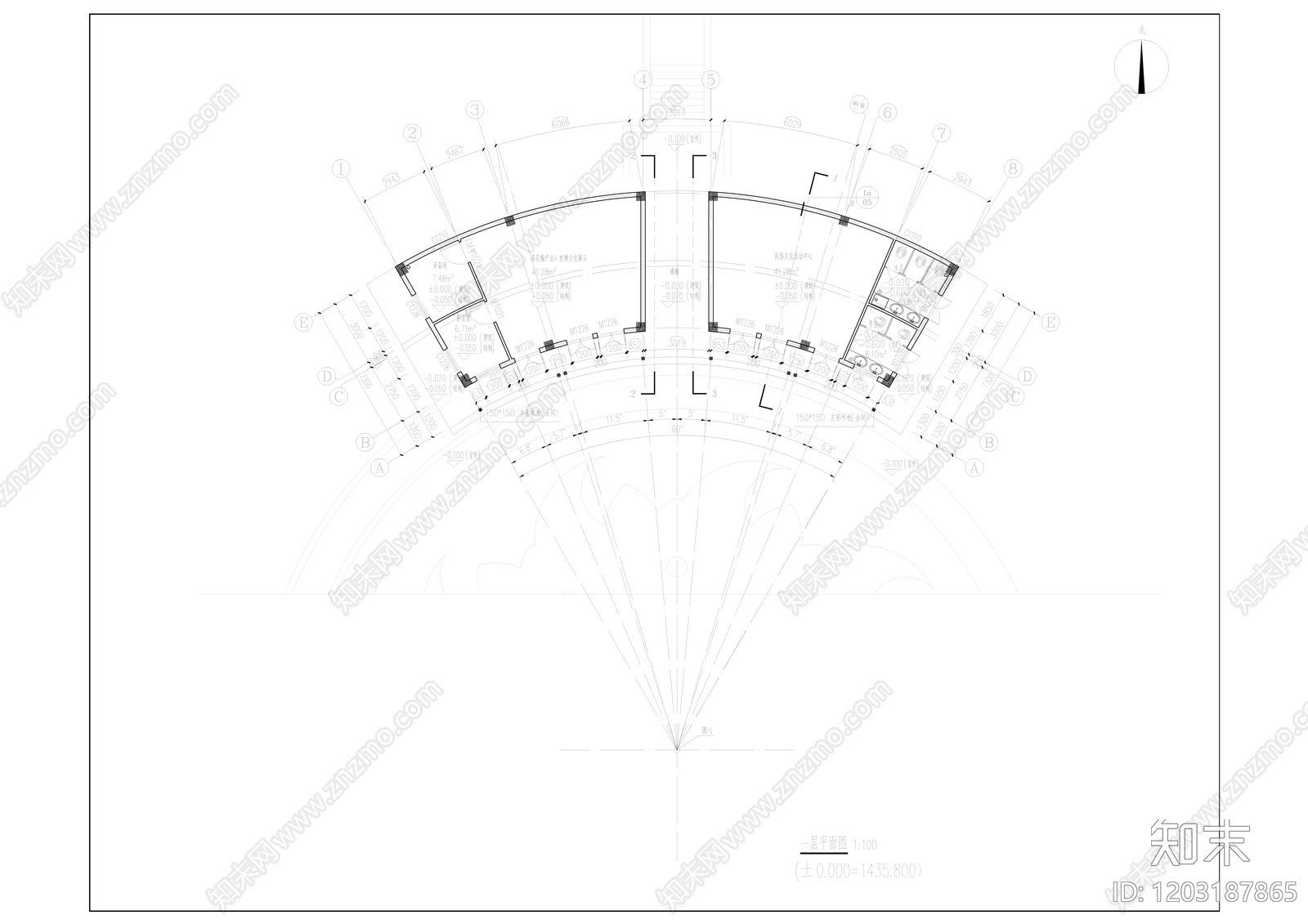 现代新中式其他公共建筑cad施工图下载【ID:1203187865】