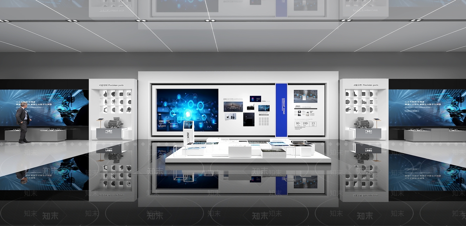 现代科技展厅3D模型下载【ID:1203188331】