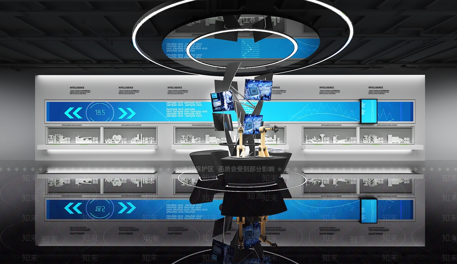 现代工业科技展厅3D模型下载【ID:1203191822】