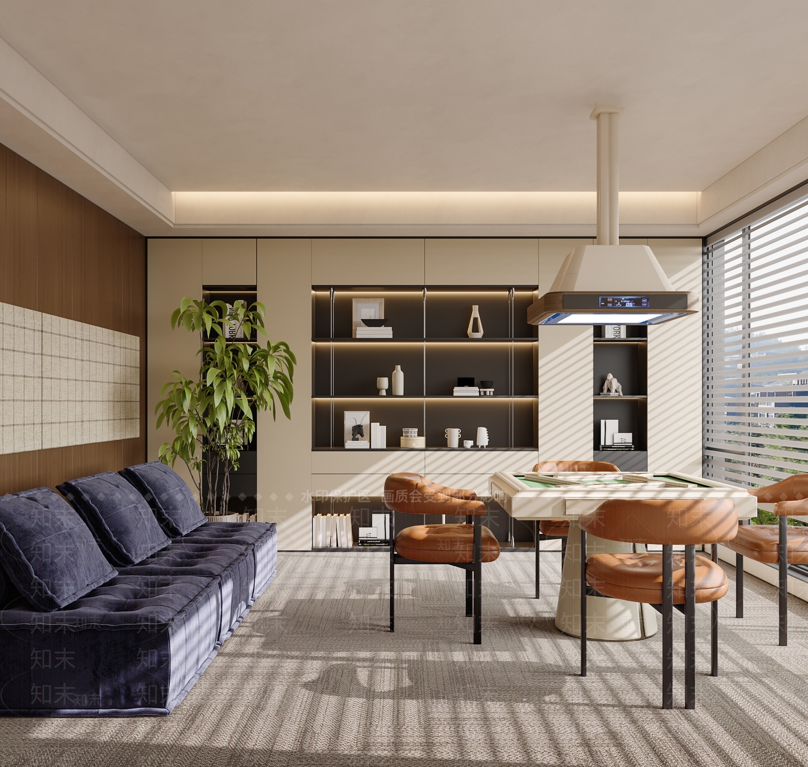 现代棋牌室3D模型下载【ID:1203194375】