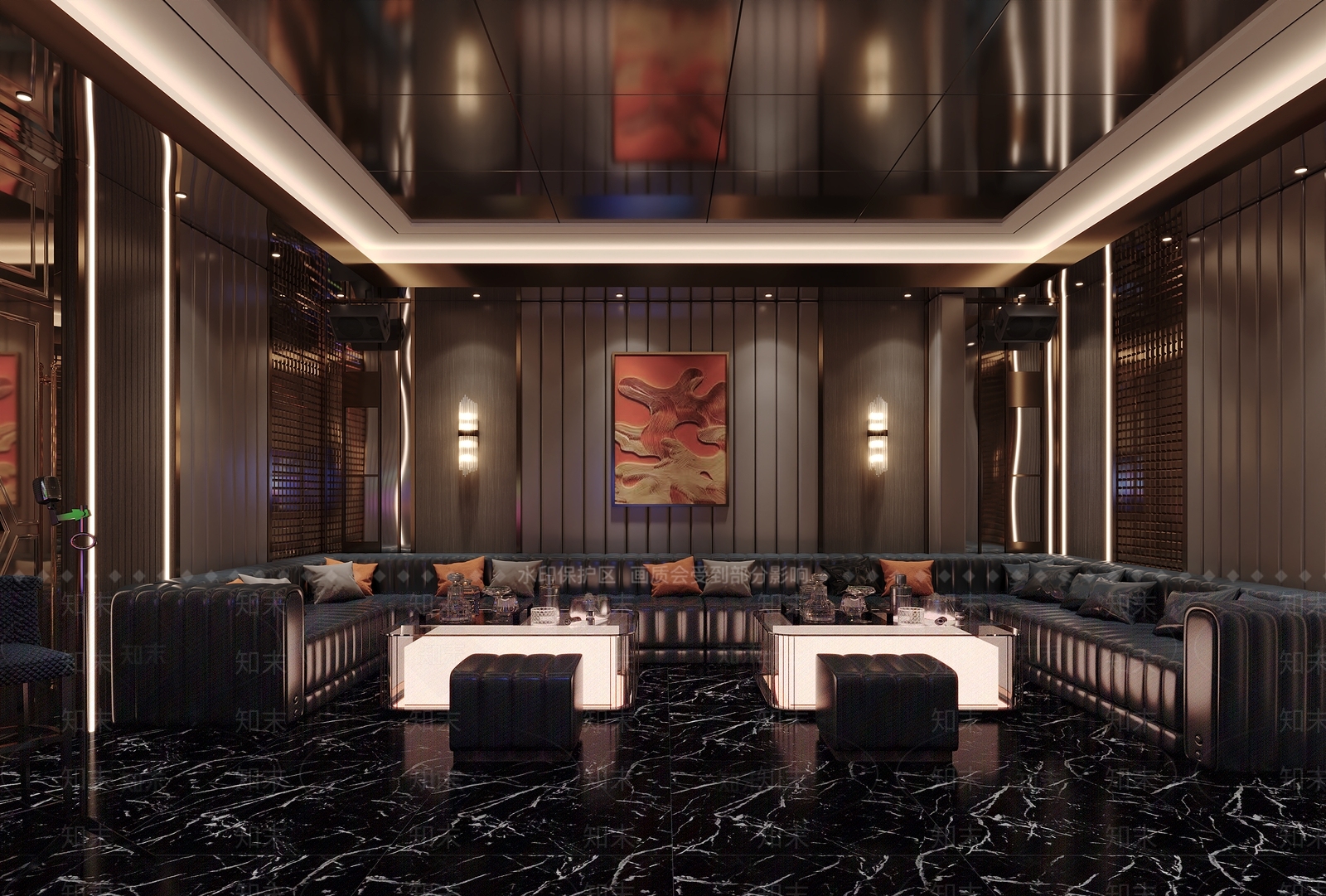 现代轻奢KTV3D模型下载【ID:1203196169】