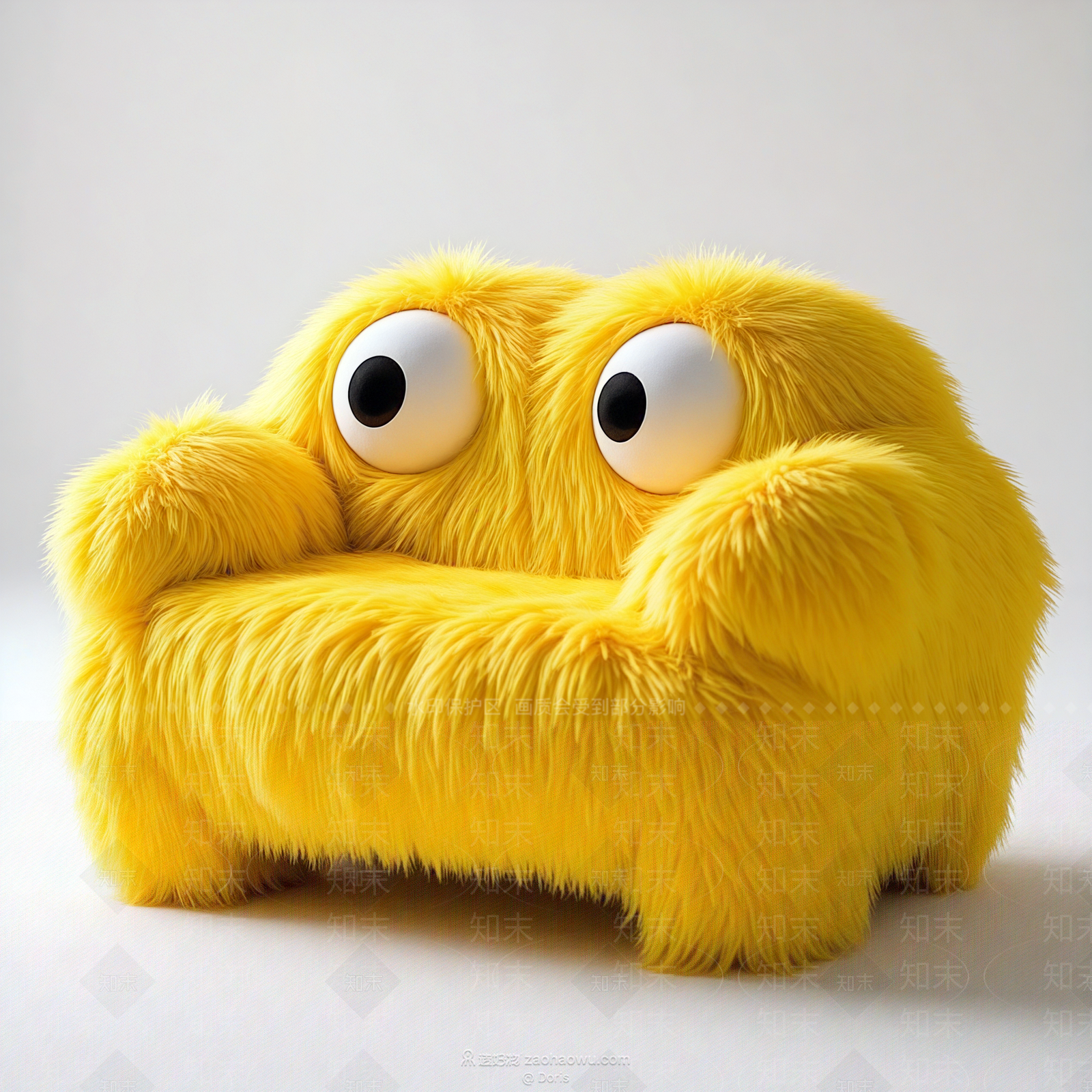 现代奶油懒人沙发3D模型下载【ID:1203198838】