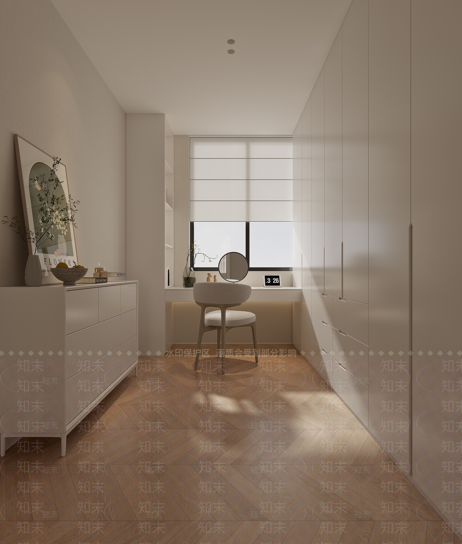 现代衣帽间3D模型下载【ID:1203211038】